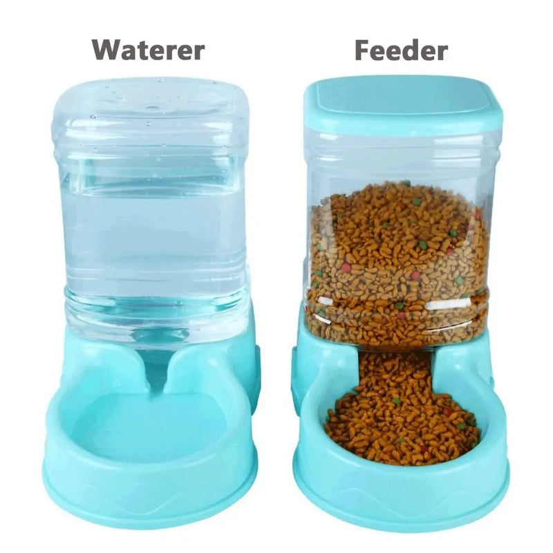 material pp alimentador para animais de estimação fonte de água tigela de bebida alimentador automático para animais de estimação grande gato cão dispensador de comida