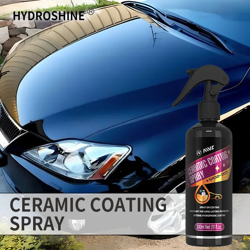 Spray de revestimento cerâmico para carro, nano revestimento cerâmico para cuidados com a pintura automática, cristal, proteção durável, escudo de brilho